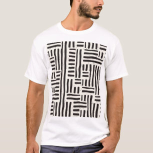 Hand getrokken lijnen, grungy naadloze textuur. t-shirt