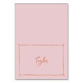 Hand-getrokken Lijst Vrijgezellenfeest Place Card Kaart (Voorkant)