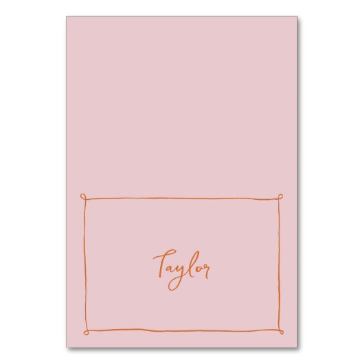 Hand-getrokken Lijst Vrijgezellenfeest Place Card Kaart (Voorkant)