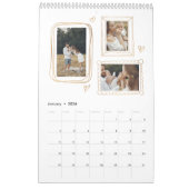 Hand getrokken Lijsten Fotocollage Kalender (Jan 2026)