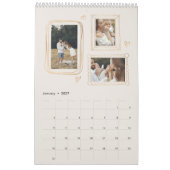 Hand getrokken Lijsten Fotocollage Kalender (Jan 2027)