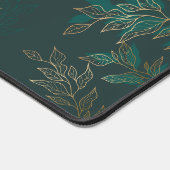 Hand getrokken lineaire gegraveerde bloemenbureau bureaumat (Hoek)