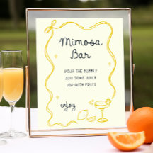 Hand getrokken Main Squeeze Mimosa Bar