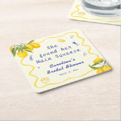 Hand getrokken Main Squeeze Vrijgezellenfeest Citr Kartonnen Onderzetters (Schuin)