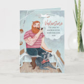 Hand getrokken Man Bloke Valentijn Feestdagen Kaart (Voorkant)