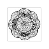 Hand getrokken Mandala boom ontwerp Rubberstempel (Afrduk)