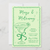 Hand getrokken Margs & Huwelijk Bachelorette Weeke Kaart (Voorkant)