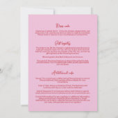 Hand getrokken Martini Bachelorette uitnodiging Cu (Achterkant)