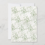 Hand getrokken Martini Bow Funky Verlovingsfeest Kaart (Achterkant)