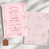 Hand getrokken martini Vrijgezellenfeest Kaart