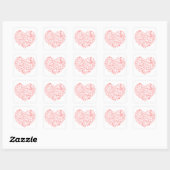 Hand getrokken Medial Doodle Logo Vierkante Sticker (Vel)