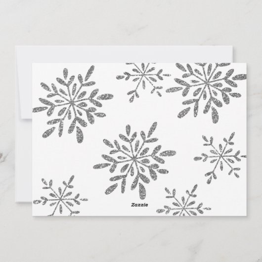 Hand getrokken Merry Kisses Typografie Kerstfoto Feestdagenkaart (Achterkant)