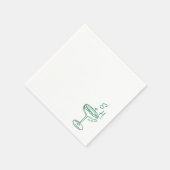 Hand getrokken minimalistische eenvoudige cocktail servet (Hoek)