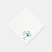 Hand getrokken minimalistische eenvoudige cocktail servet (Hoek)