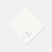 Hand getrokken minimalistische eenvoudige cocktail servet (Hoek)