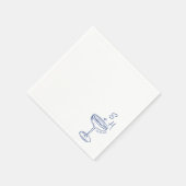 Hand getrokken minimalistische eenvoudige cocktail servet (Hoek)