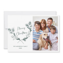 Hand getrokken minimalistische kerstkrans 4 foto