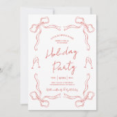 Hand getrokken moderne rode vakantie zakelijke per kaart (Voorkant)