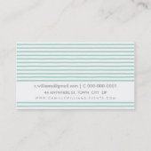 HAND GETROKKEN moderne rustieke streep patroon min Visitekaartje (Achterkant)