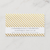 HAND GETROKKEN moderne rustieke strepen patroon go Visitekaartje (Achterkant)