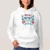 Hand getrokken Moeder Aarde Dag Design-23184 Hoodi Hoodie (Voorkant)