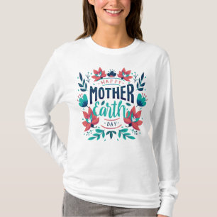 Hand getrokken Moeder Aarde Dag Design-23184 Hoodi T-shirt