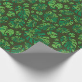 Hand getrokken Monstera Leaf Array Cadeaupapier (Hoek)