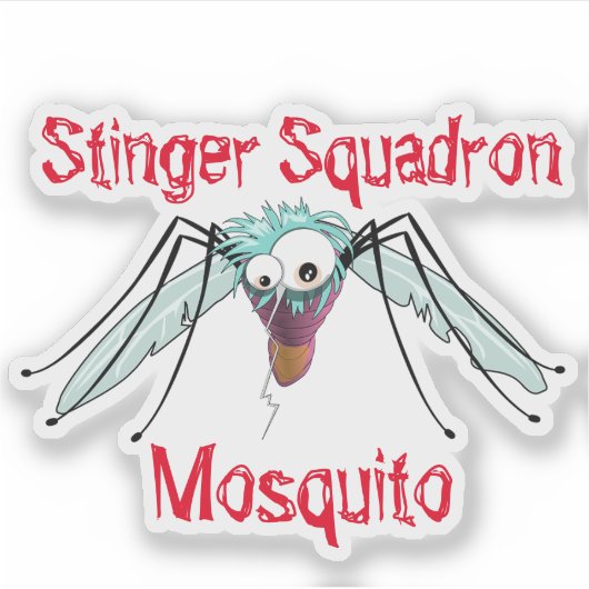 Hand getrokken mug sticker (Voorkant)