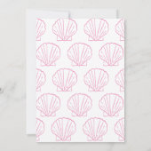 Hand getrokken Ocean Seashell Baby shower Bingo sp Kaart (Achterkant)