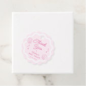 Hand getrokken Ocean Shell Baby shower Dank u Bedankjes Labels (In situ)
