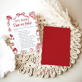 Hand getrokken Oh Baby True of False Baby shower G Kaart