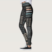 Hand getrokken Ontwerp Elementen Vormen Squiggles Leggings (Links)