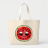 Hand getrokken ontwerp Tas-tas : Fruit-Emoji Grote Tote Bag (Voorkant)