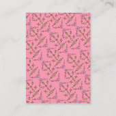 Hand getrokken ooievaar Crest Luier Raffle kaart (Achterkant)