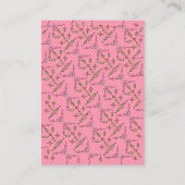 Hand getrokken Ooievaarsboeken voor Baby Informatiekaartje (Achterkant)