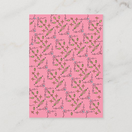 Hand getrokken Ooievaarsboeken voor Baby Informatiekaartje (Achterkant)