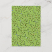 Hand getrokken Ooievaarsboeken voor Baby Informatiekaartje (Achterkant)