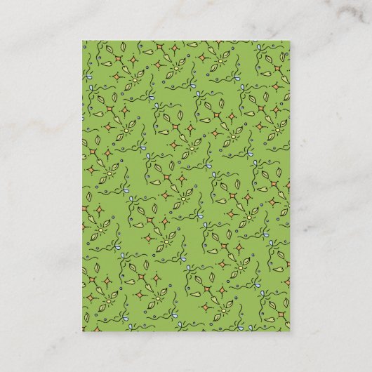 Hand getrokken Ooievaarsboeken voor Baby Informatiekaartje (Achterkant)