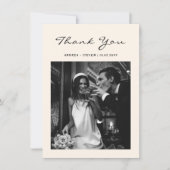 Hand getrokken oud geld bruiloft bedankkaart (Voorkant)