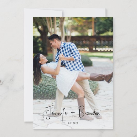 Hand getrokken Oud Geld Sla de Datum Foto Kaart (Voorkant)