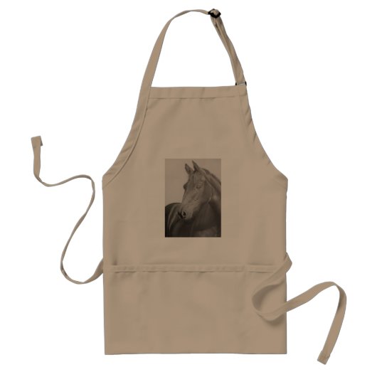 Hand getrokken paard Schort (Voorkant)
