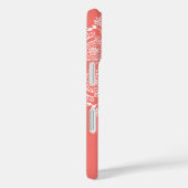 Hand getrokken Paisley Patroon Dark Peach Case-Mate iPhone Case (Achterkant / Rechts)