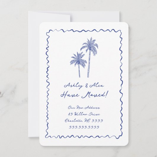 Hand getrokken Palm Tree bewegende aankondiging (Voorkant)