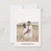 Hand getrokken Palm Tree Tropische Boho Budget Huw Save The Date (Achterkant)