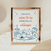 Hand getrokken partij Baby shower envelop station Poster