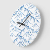 Hand-getrokken patroon van het berglandschap. grote klok (Hoek)