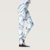 Hand-getrokken patroon van het berglandschap. leggings (Rechts)