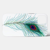 Hand getrokken Peacock Feathers Case-Mate iPhone Case (Achterkant (horizontaal))
