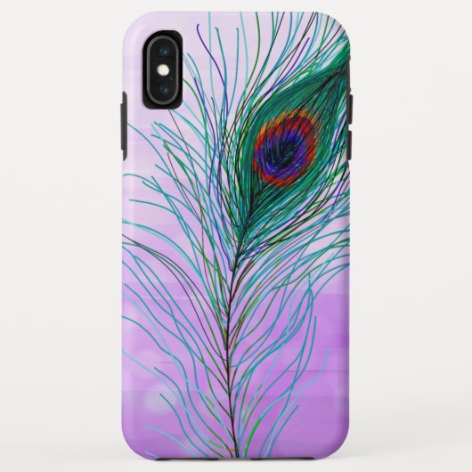 Hand getrokken Peacock Feathers Case-Mate iPhone Case (Achterkant)