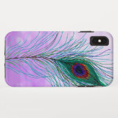 Hand getrokken Peacock Feathers Case-Mate iPhone Case (Achterkant (horizontaal))